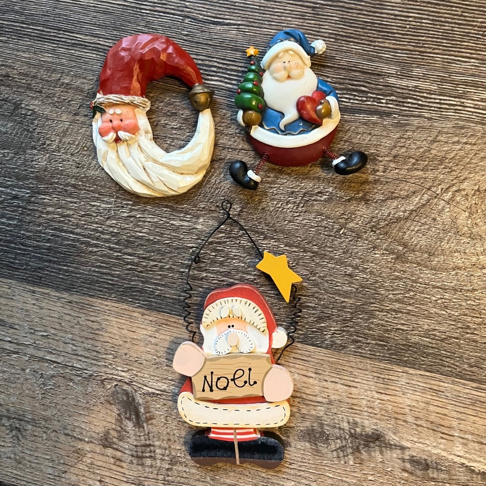 Santa Christmas Magnets Holiday‎ Decor Noel Sign Christmas Tree Ornament